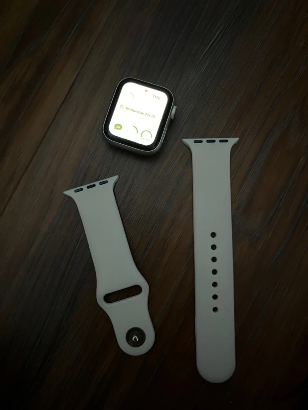 Silicone Replacement Wristband in Cream for Smartwatches